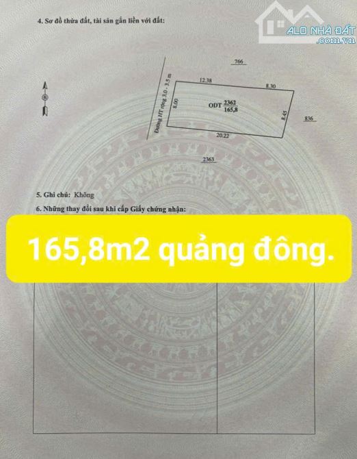 Đất Ở Đô Thị 165,8m² Quảng Đông Giá Rẻ Nhất Khu Vực