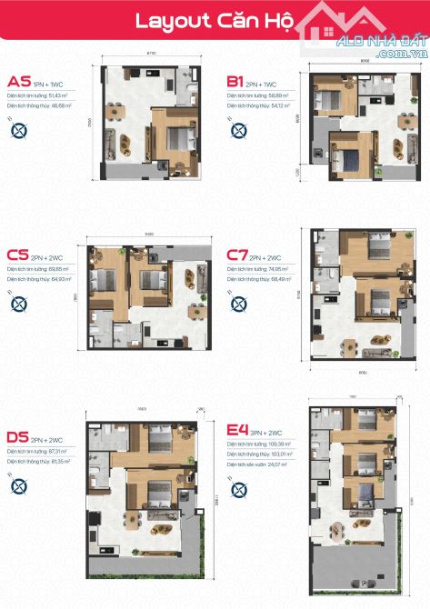 Happy One Sora 2PN 2WC 69m2. Giá F0 giai đoạn 1. Trực tiếp CDT, chiết khấu 17,5%