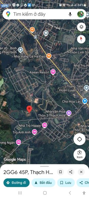 Hơn 800tr sở hữu ngay 100m2 đất giao khoán tại thôn 5 Thạch Hoà Thạch Thất, sát TĐC ĐHQG