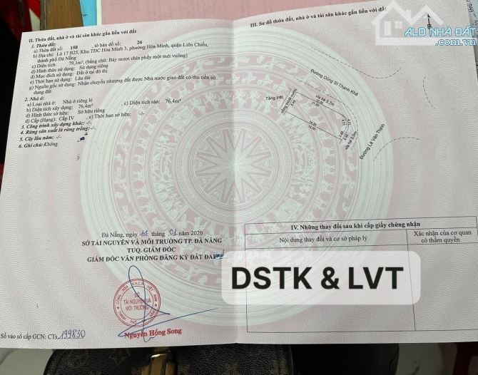 🔥 Lô góc 2 mặt tiền đường 7m5 Dũng Sĩ Thanh Khê . phường Thanh Khê