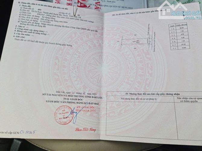bán lô đất cln tại khu vực Eakao, gần đại học tây nguyên cách Trung tâm 10km