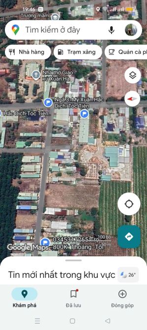 Bán đất Tóc Tiên Phú Mỹ : 1.500m² đất đẹp, có sẵn 100m² thổ cư , chỉ 5.5 tỷ!