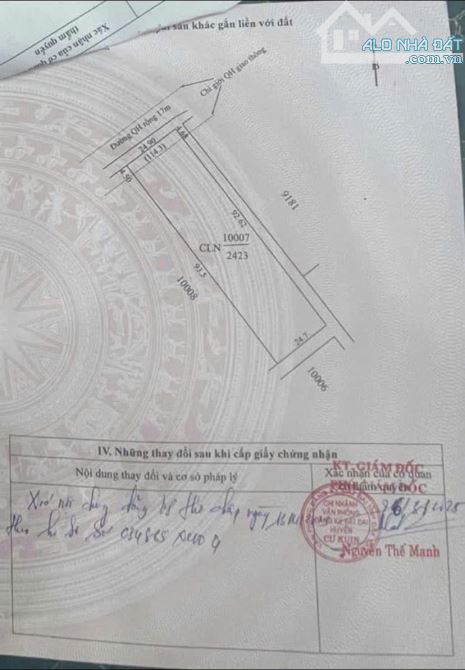 Bán lô đất nông nghiệp 3 mặt tiền siêu đẹp sau làng trung hòa - 1