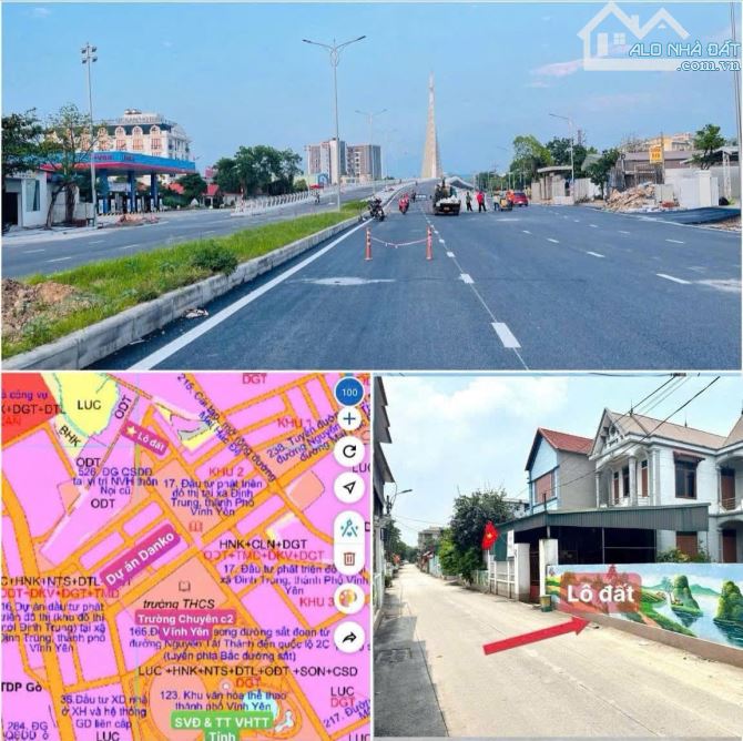 Bán đất Trục chính Xóm Nọi - Định Trung- Vĩnh Yên. 100m2, giá: 2,3x tỷ - 1