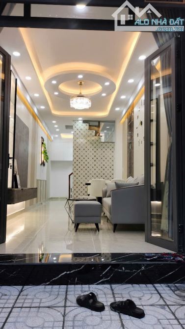 Bán nhà hẻm 6m Huỳnh Tấn Phát, Nhà Bè, Dt 3 x12m, 3 lầu. Giá 2,55 tỷ - 1