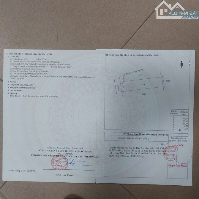 BÁN ĐẤT AN VIỄN (TRẢNG BOM) GẦN KHU CÔNG NGHIỆP, NHÀ THỜ - 1