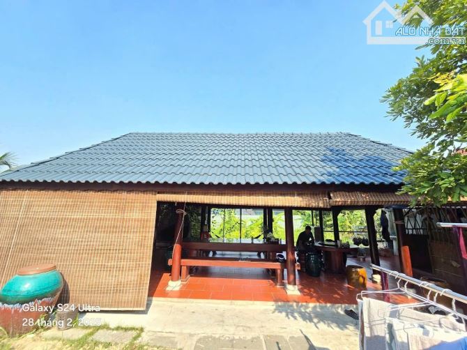 NHÀ VƯỜN 2 MẶT TIỀN, NHÀ GỖ, VƯỜN CÂY ĂN TRÁI, CÁCH CHỢ 200M - 1