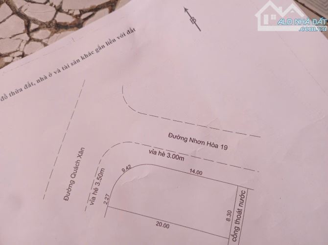 🏆Bán đất  Góc 2MT nhơn hòa 19 và  Quách Xân dt157.8 m2 Gía 6.3 tỷ tl sập hầm - 1