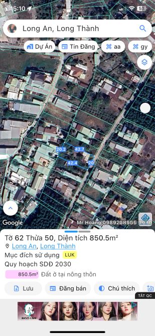 Bán lô đất ở nay gần cổng chính sân bay giá mềm - 1
