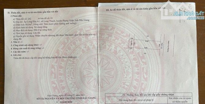 BÁN 3 NỀN VỊ TRÍ ĐẸP KHU DÂN CƯ MINH TRÍ TP CẦN THƠ GIÁ 750 TRIỆU - 1