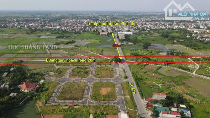 Bán 97m đấu giá dộc tranh cách trung tâm thị trấn chỉ 400m - 2