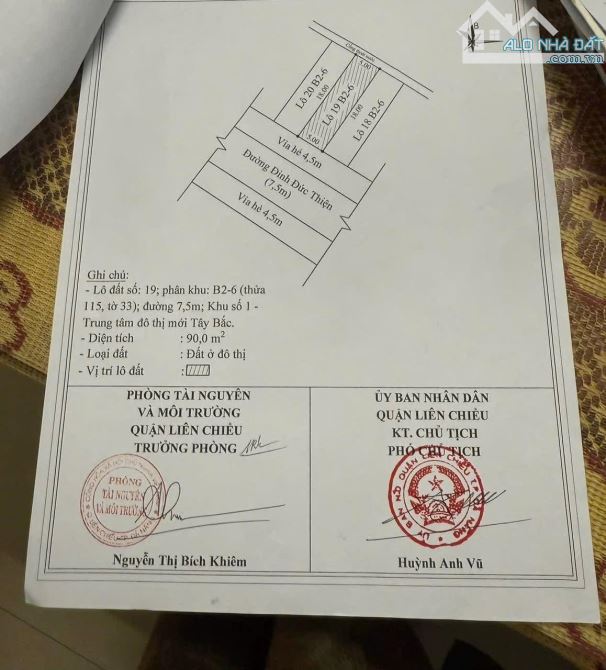🏩 Bán đất mt đường 7m5 Đinh Đức Thiện, 90m2, 5.x tỷ tl - 2