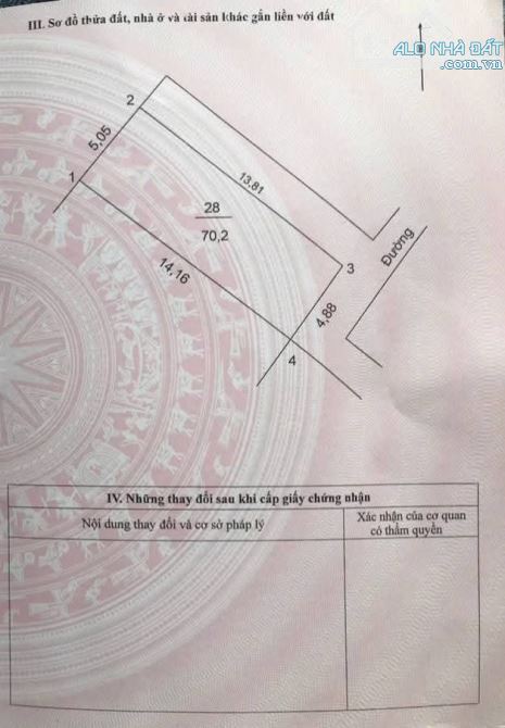 Cần bán lô đất tại tổ 1 - TT Chi Đông  - Mê Linh - Hà Nội. Giá 43 triệu/m2. ============== - 3