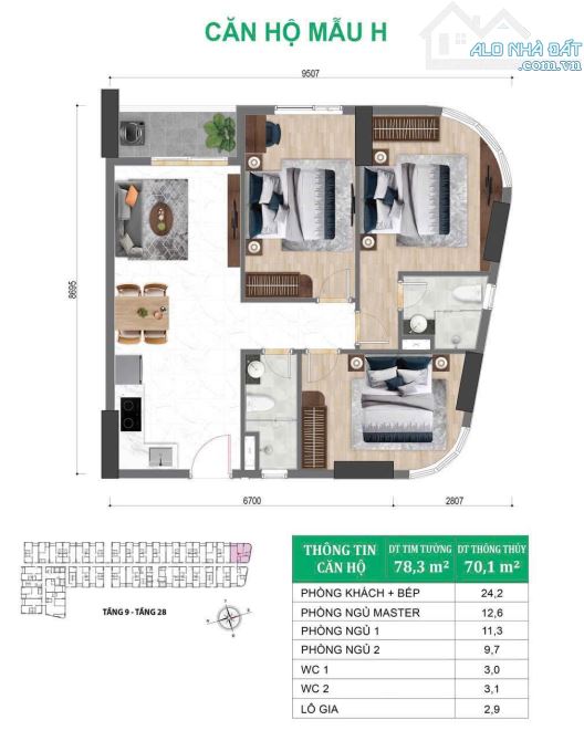 bán căn hộ city đường thống nhất gần làng đại học quốc gia - 3