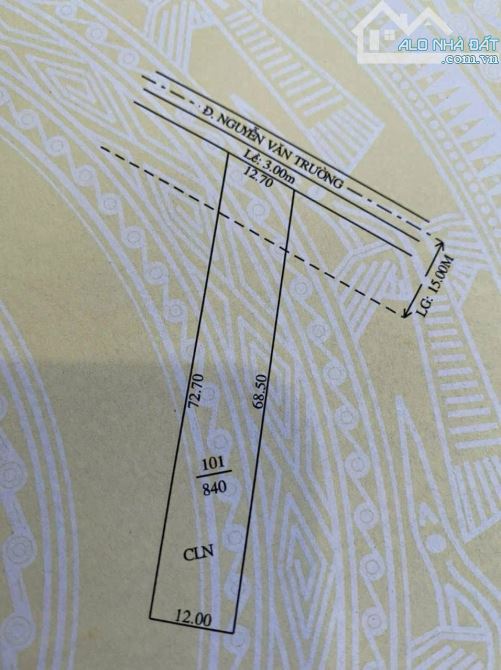 BÁN 840m2 ĐẤT MẶT TIỀN ĐƯỜNG NGUYỄN VĂN TRƯỜNG GẦN TRƯỜNG ĐẠI HỌC FPT - 3