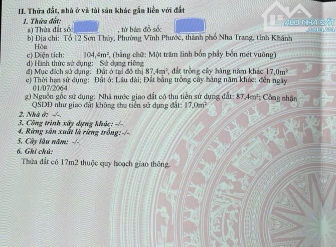 Cần bán lô đất mặt tiền đường Ngô Đến view sông phường Bắc nha Trang giá 3,2 tỷ - 3