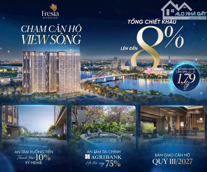 căn hộ fresia riverside 2 phòng ngủ 1 wc giá 1tỷ790 - 3