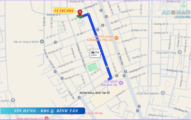 Bán nhà mới khu Tên Lửa, MT đường Số 1B, 5 x 20m, 3.5 tấm, 13.2 tỷ. ĐD công viên - 3