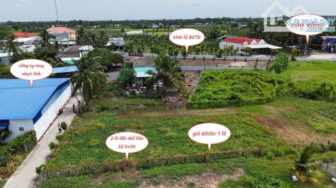 ✅ Bán 2 lô F0 đất thổ cách 827B 70m Thuộc Phú Xuân 2 , Phú Ngãi Trị ,Châu Thành _ DT: 5x30 - 3