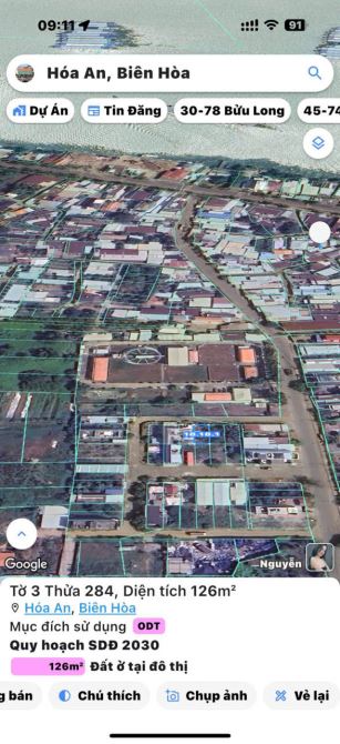 Đất Biệt Thự view sông Đồng Nai, P. Hoá An, đường nhựa 8m giá rẻ chỉ 3,5 tỷ - 3