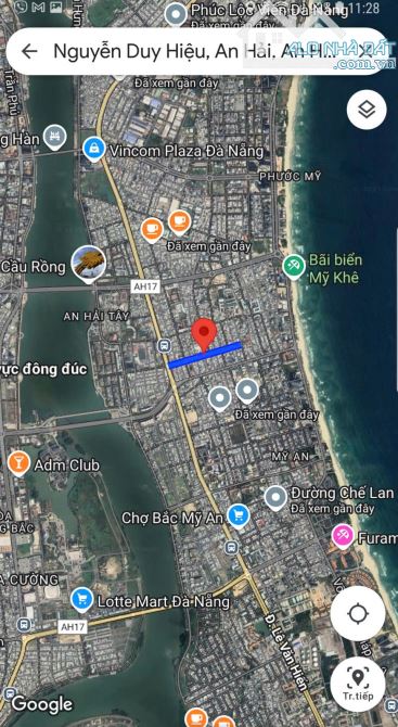 GẤP! BÁN ĐẤT TẶNG NHÀ 215M2 – 16,19 TỶ - ĐƯỜNG NHỰA 4M NGUYỄN DUY HIỆU - Q. SƠN TRÀ - 4