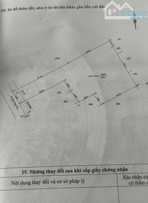 BÁN ĐẤT MT NHỰA, P.TÂN ĐỊNH, TP.BẾN CÁT, DT:9x67, NỞ HẬU 34M, TC100M2, SHR, 8,0 TỶ TL - 4