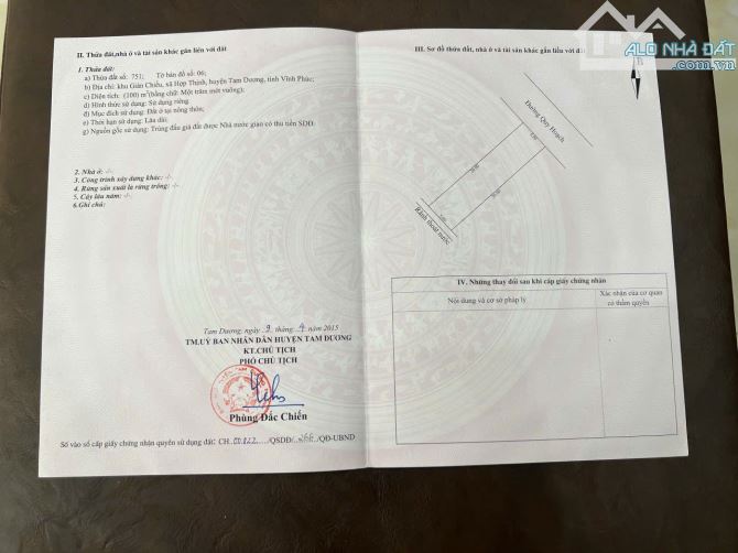 Bán đất tại khu phân lô Giàn Chiếu, Hợp Thịnh, Tam Dương, Vĩnh Phúc - 4