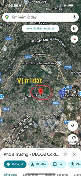 6.6 TỶ- cực rẻ . bán lô đất thổ cư MT đường ngô chí quốc, bình chiểu , tp.thủ đức, 5.3X22m - 5