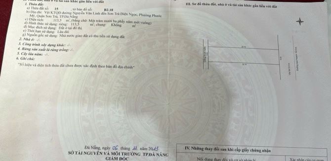 Bán lô đất 113m2 - MT Hồ Nghinh, sát Võ Văn Kiệt, Trung Tâm Tài Chính quốc tế, biển Mỹ Khê - 5