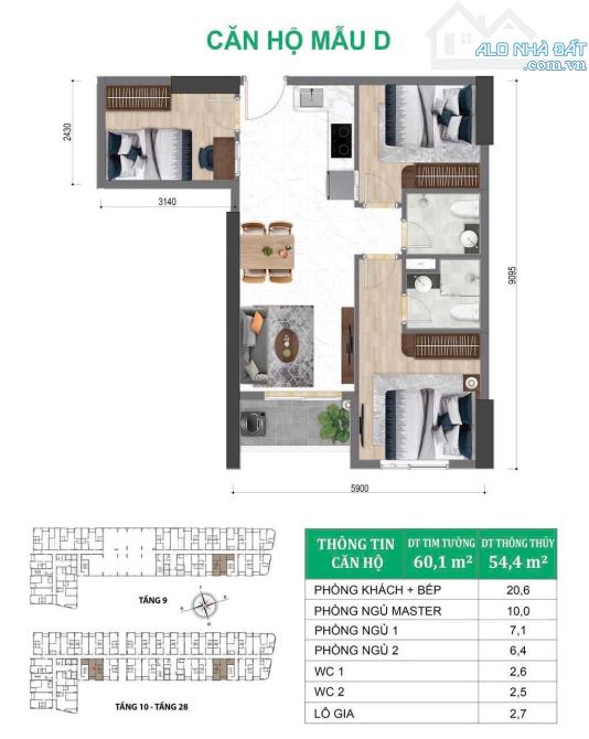 bán căn hộ city đường thống nhất gần làng đại học quốc gia - 6