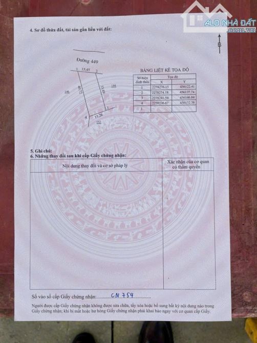 550m Có 100m Đất Ở - Bám Tỉnh Lộ 449 15m - Cạnh Serena Resoft - 7