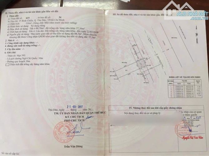 6.6 TỶ- cực rẻ . bán lô đất thổ cư MT đường ngô chí quốc, bình chiểu , tp.thủ đức, 5.3X22m - 8