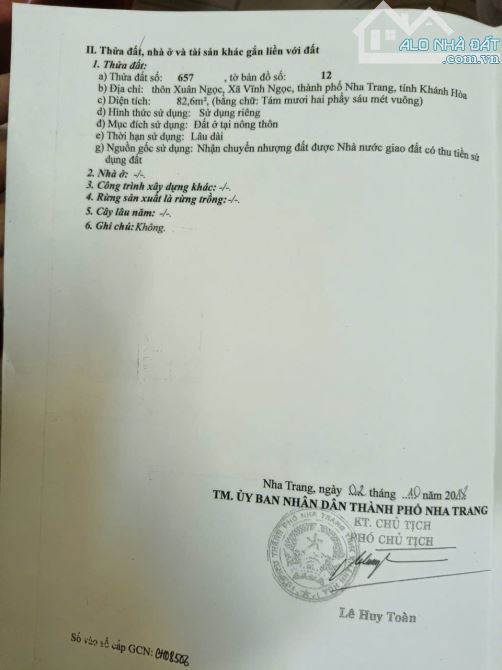 Bán đất khu dân cư Hòn Nghê - Hòn Thơm Vĩnh Ngọc Nha Trang - 8