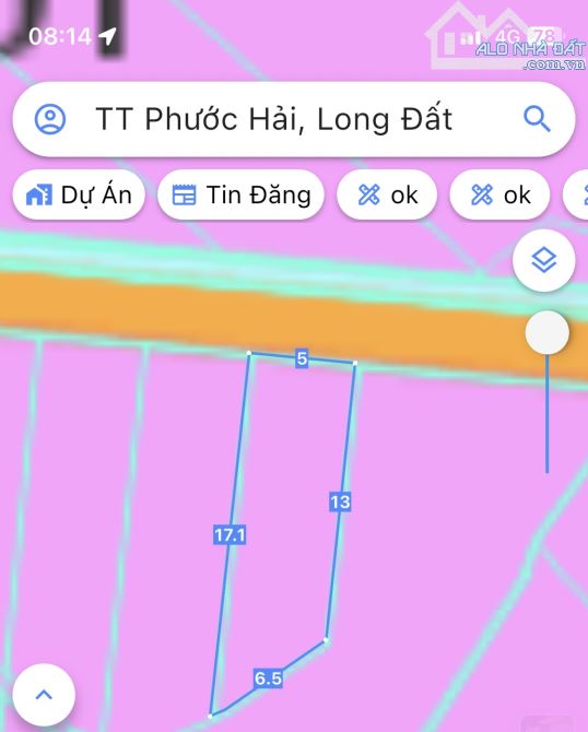 7xx triệu có ngay lô đất khu ĐỒNG GIÓ HỒ SỞ BÔNG BIỂN PHƯỚC HẢI-Dt:78m2- 5x15-60thổ cư