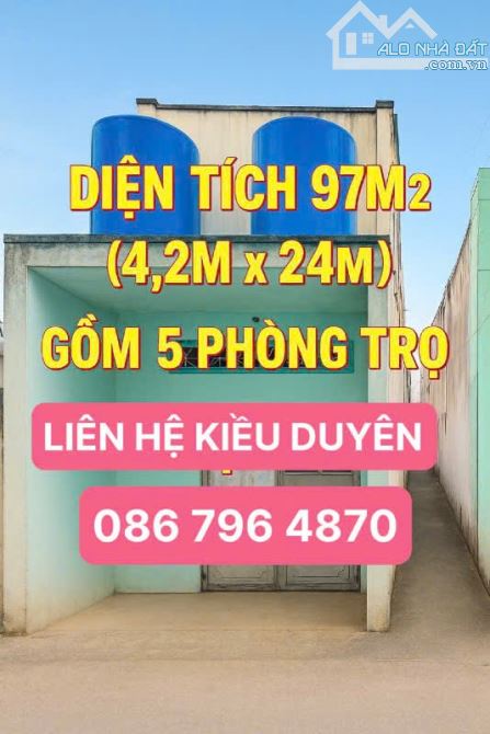 Bán Nhà Trọ Trung Mỹ Tây Q12- 97M2(4,2 x24m )-Cấp 4-HXH- Chỉ 4,58Tỷ.