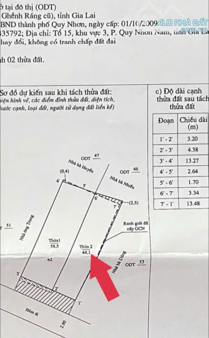 📢 ĐẤT MỚI RA LÒ – HẺM 01 LA VĂN TIẾN, P. GHỀNH RÁNG – QUY NHƠN