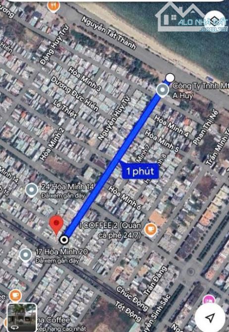 Chào bán lô đất mặt tiền Hồ Tùng Mậu, quận Thanh Khê, tp Đà Nẵng- Diện tích : 103m2