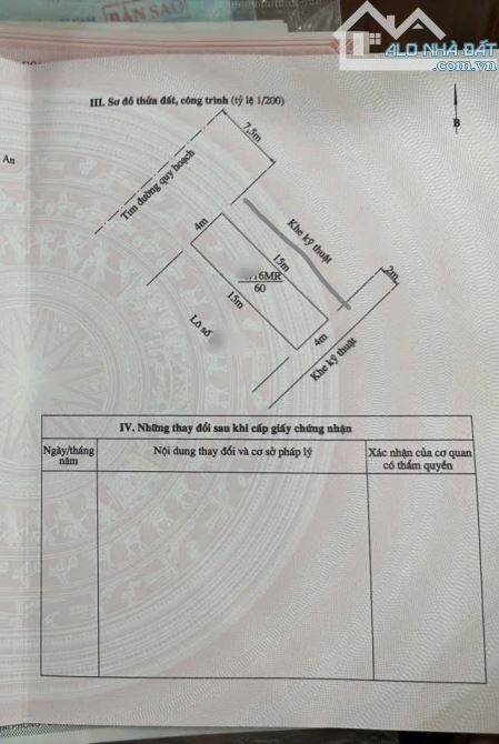 bán đất lô 16d mr lê hồng phong - hải an - hải phòng  -dt 60m ngang 4m lô xẻ khe 3 mặt tho