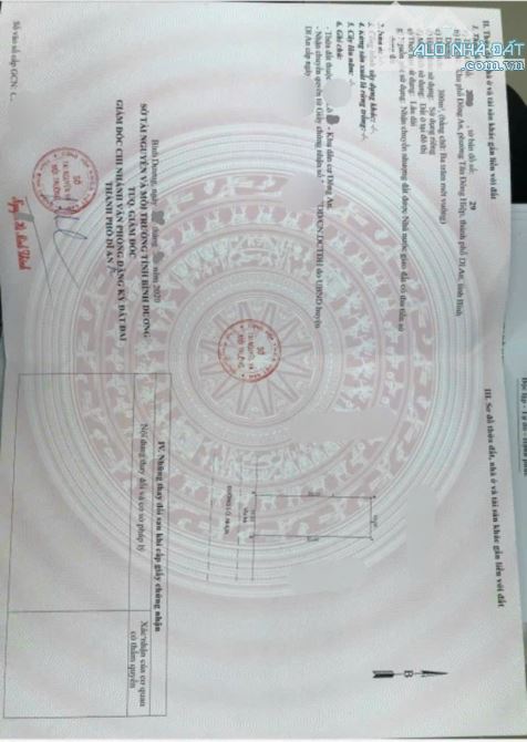 Cần bán 2 lô đất sổ riêng Khu dân cư đông an tân đông hiệp di an bd