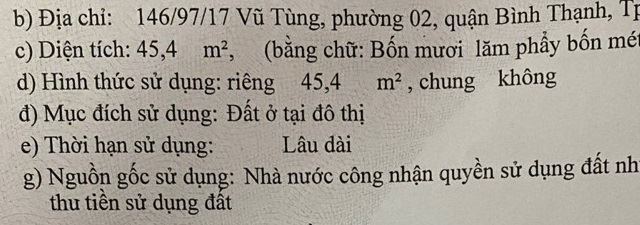 Nhà 3 tầng 3.6x18m 5PN 3WC 146/97/17 Vũ Tùng 5.2 tỷ