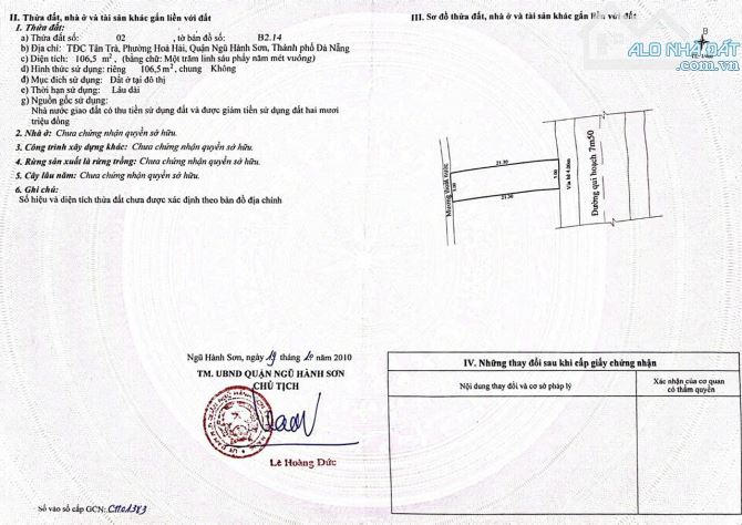 📌📌📌LÀM VIỆC TRỰC TIẾP GIÁ TỐT !!!Bán đất Đường Kim Đồng, Phường Hoà Hải