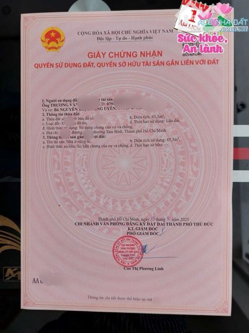 4.7 TỶ- BÁN NHÀ 2 TẦNG ,66m2- (5.5x12m)hẽm oto đường tô ngọc vân , p. tam bình .thủ đức - 10