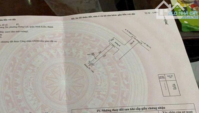 Bán nền 196 m2 6 Tỷ hẻm 17. Trần Hoàng Na. P.Tân An. TP Cần Thơ ( xưa Hưng Lợi ) - 1