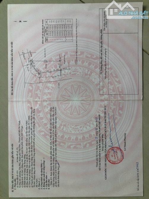 4.5 TỶ . BÁN GẤP LÔ ĐẤT THỔ CƯ 63m2  ,hẽm 6m đường 150 ,p.tân phú ,q9, tp.thủ đức .hcm - 1