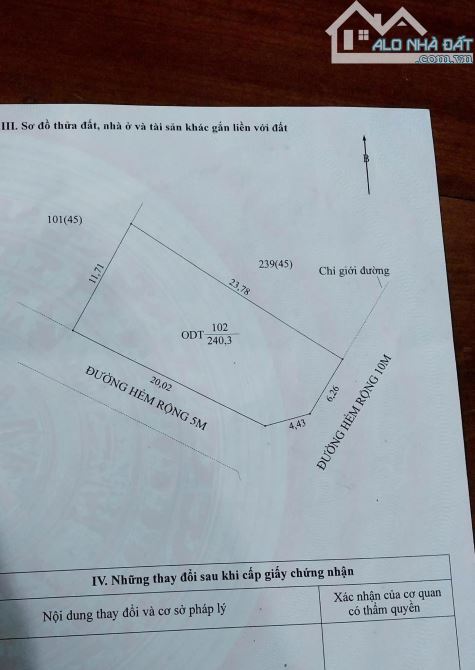 NHÀ C4 - 02 MẶT HẺM 192 NGUYỄN CHÍ THANH, DT: 11X23,78M, THỔ CƯ 100%, GIÁ: 6,5 TỈ - 1