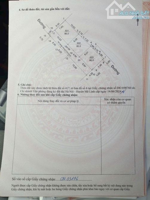 Cần bán 3 lô đất tại Kim Hoa - Mê Linh - Hà Nội. Giá hơn 2 tỷ. --------------------------- - 1