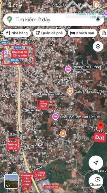🏡 Nhỉnh 1 tỷ ĐẤT NGUYỄN HUỆ – TRUNG TÂM THỊ TRẤN ĐẤT ĐỎ - Đi biển Phước Hải 7phút - 1