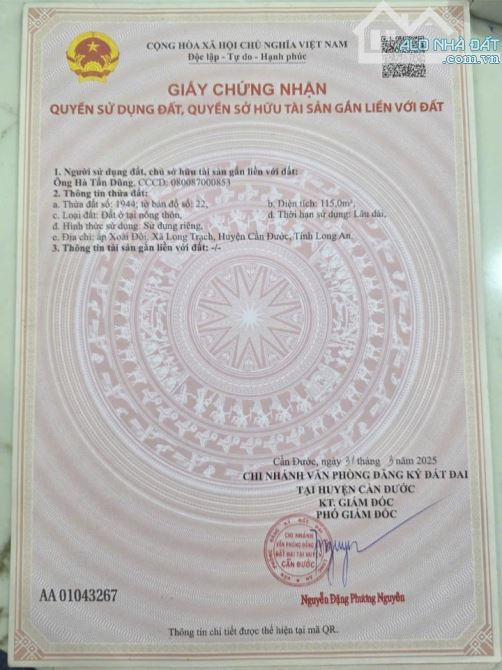 5 CĂN MẶT NHÀ 2 TẦNG CẶP BÊN TRƯỜNG MẪU GIÁO LONG TRẠCH TẶNG FULL NỘI THẤT - 14