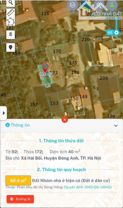 📈🌿 3.1 TỶ - HẢI BỐI - ĐÔNG ANH - ĐẤT PHÂN LÔ - MT 4.15m - GẦN TP THÔNG MINH 📈🌿  🌵 Diệ - 2