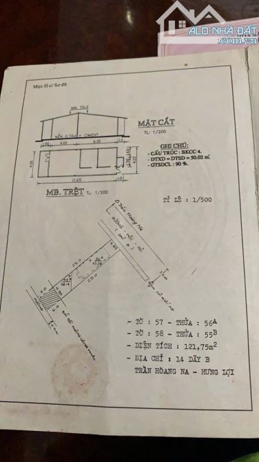 bán căn nhà hẻm 17 đường trần hoàng na, lộ giới 4m tổn diện tích ~ 200m2 - 2